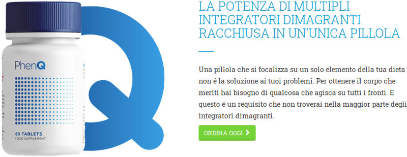 PhenQ è un efficace bruciagrassi fatto di ingredienti naturali di alta qualità