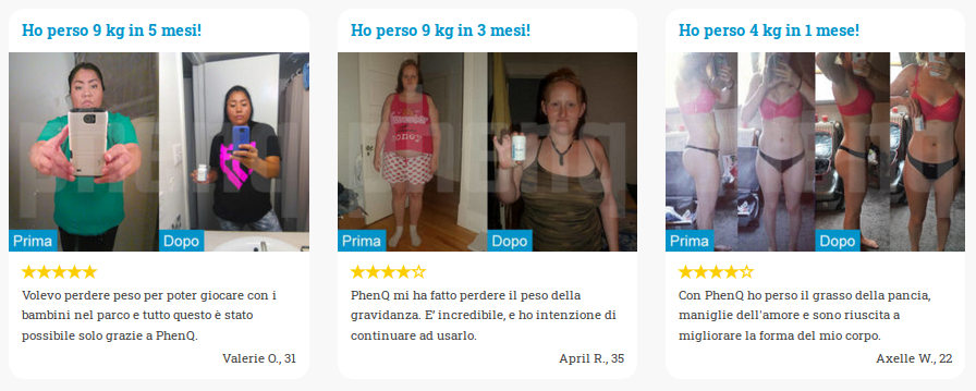 Recensioni e foto prima / dopo che mostrano i risultati della perdita di peso